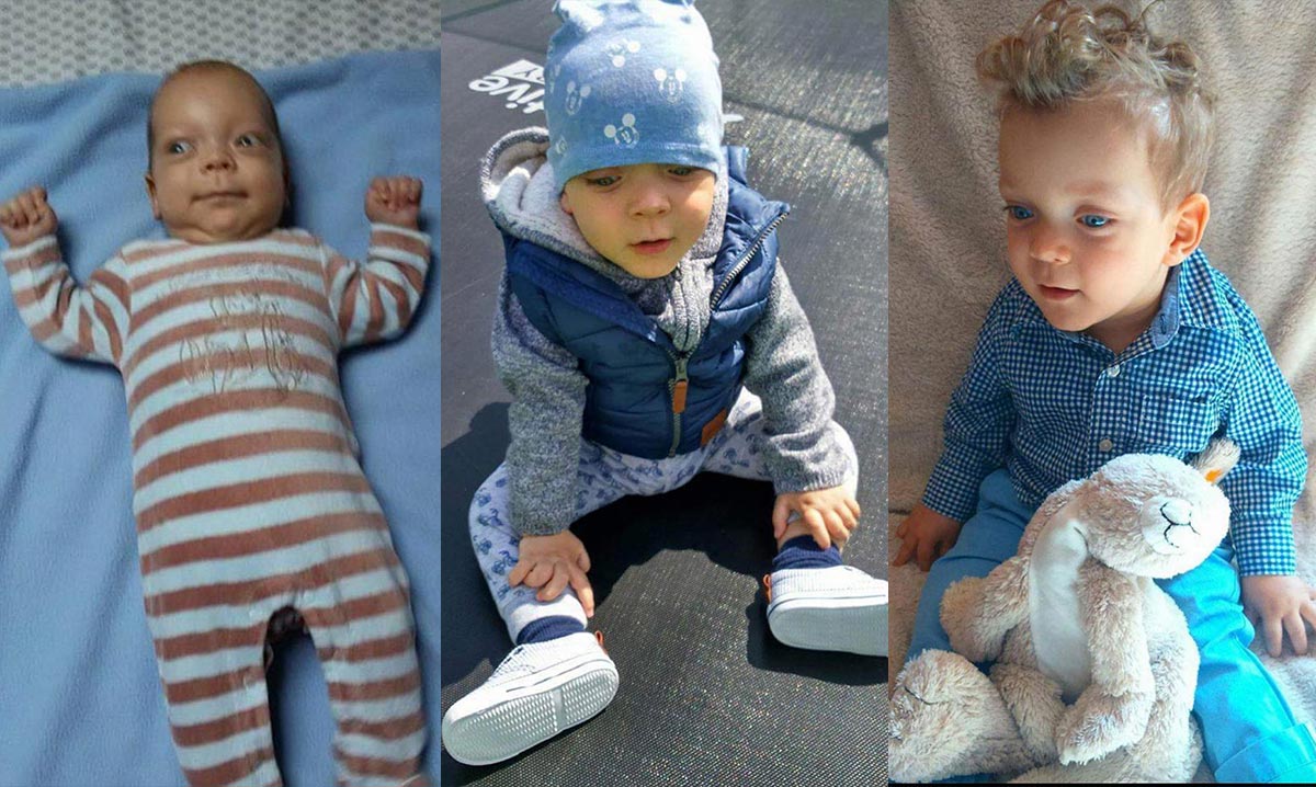 Oskar jako niemowlę